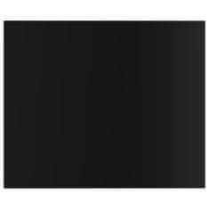 Vidaxl Dodatne police za omaro 8 kosov visok sijaj črne 60x50x1,5 cm