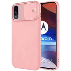 MG Privacy Lens silikonski ovitek za Motorola Moto E7 Power, oranžna