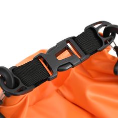 Vidaxl Torba Dry Bag oranžna 15 L PVC