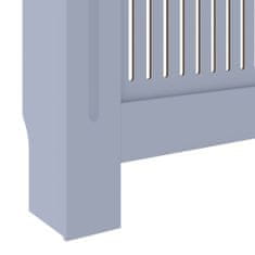 Greatstore Pokrov za radiator MDF siv 205 cm