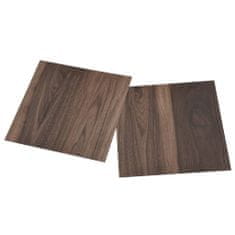 Greatstore Samolepilne talne plošče 55 kosov PVC 5,11 m2 temno rjave