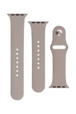 FIXED Set trakov za pametno uro Apple Watch, silikonski, 42/44/45 mm, temno siv (FIXSST-434-DRGR))