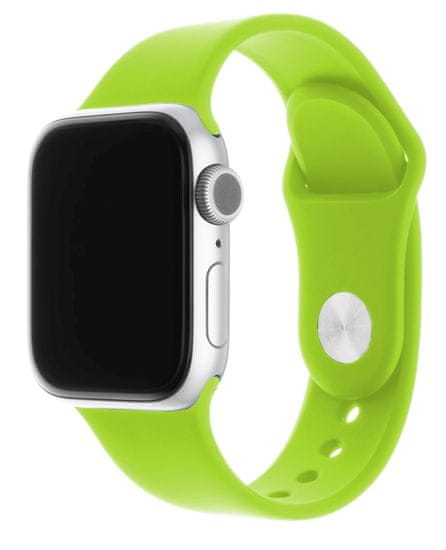 FIXED Set trakov za pametno uro Apple Watch, silikonski, 42/44/45 mm, zelen (FIXSST-434-GRE)