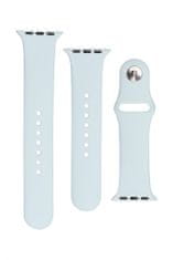 FIXED Set trakov za pametno uro Apple Watch, silikonski, 42/44/45 mm, svetlo turkizna (FIXSST-434-LGTU))