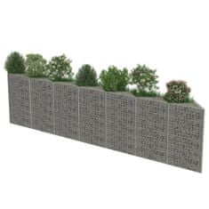 Vidaxl Gabion stena iz pocinkanega jekla 450x30x100 cm