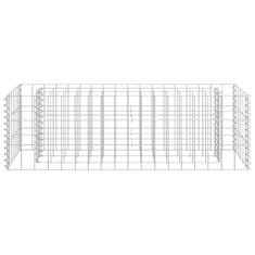 Vidaxl Visoka greda gabion pocinkano jeklo 90x30x30 cm