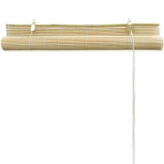 Vidaxl Rolo senčilo iz naravnega bambusa 100x160 cm