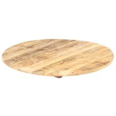 Vidaxl Mizna plošča iz trdnega mangovega lesa okrogla 15-16 mm 60 cm