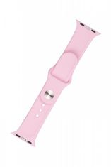 FIXED Set trakov za pametno uro Apple Watch, silikonski, 38/40/41 mm, svetlo roza (FIXSST-436-PISD)