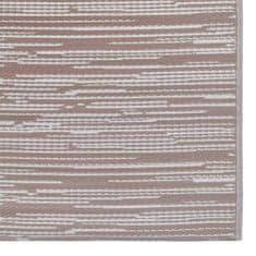 Vidaxl Zunanja preproga taupe 140x200 cm PP