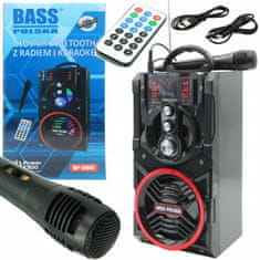 Bass Polska FM USB Karaoke zvočnik Bluetooth 90W + daljinec