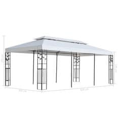 Vidaxl Paviljon 3x6 m bel