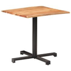 Vidaxl Bistro miza z naravnimi robovi 80x80x75 cm trden akacijev les