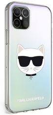 Karl Lagerfeld Mirror Choupette Head ovitek za iPhone 12 Mini, odsevni (KLHCP12SCIR)