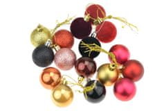 Zaparevrov Božične kroglice, zlate in vijolične, komplet 16 kosov 40 mm