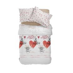 Zaparevrov Bombažno posteljno perilo, Valentine, 140 x 200 cm, Detexpol