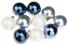 Zaparevrov Večbarvne kroglice za božično drevo DECORIS (6 cm) 10 kosov, modra
