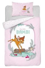 Detexpol Posteljno perilo Mali Bambi roza Bombaž, 100/135, 40/60 cm