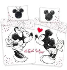 Zaparevrov JERRY FABRICS Bombažno platno Mickey in Minnie All We Need, 140/200, 70/90 cm