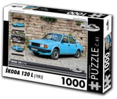 RETRO-AUTA© Puzzle št. 83 Škoda 120 L (1985) 1000 kosov