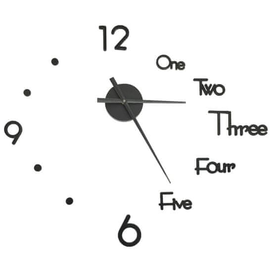 Vidaxl 3D stenska ura moderna 100 cm XXL