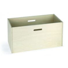 Viga Toys Lesena bela tabla Box Organizator FSC certifikat