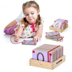 Viga Toys VIGA Učenje pisanja magnetnih tabel Številke FSC Montessori certifikat