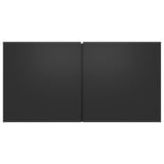 Vidaxl Komplet TV omaric 4-delni črn inženirski les