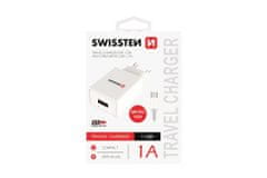 SWISSTEN Napajalnik Smart IC s kablom Micro USB, 1x USB, 1 A