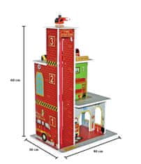 Aga4Kids Leseni komplet za igranje Lesena gasilska postaja
