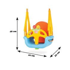 WOOPIE Otroška gugalnica Swing 3v1 Bucket Seat Straight Growing Hanging Blue