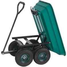tectake Ročni voziček Cubbi z zračnimi pnevmatikami, nosilnost 120 kg