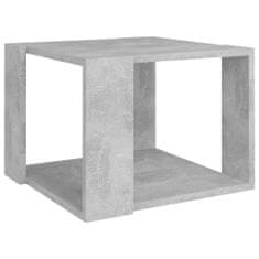 Vidaxl Klubska mizica betonsko siva 40x40x30 cm iverna plošča