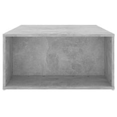 Vidaxl Klubska mizica betonsko siva 90x67x33 cm iverna plošča