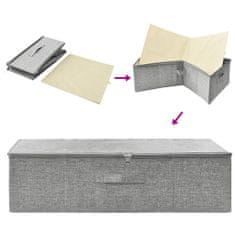 Vidaxl Škatla za shranjevanje blago 70x40x18 cm siva
