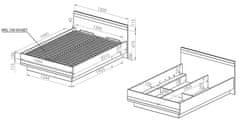 Trianova Postelja Blanco 34 - 140x200 cm