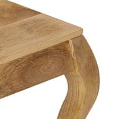 Vidaxl Stranska mizica iz masivnega mangovega lesa, 45 x 45 x 40 cm
