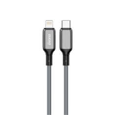 DUDAO L5H kabel USB-C / Lightning PD 65W 1m, siva