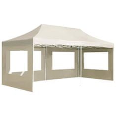 Vidaxl Profesionalni šotor za zabave aluminij 6x3 m krem