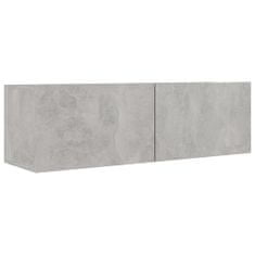 Vidaxl TV omarice 3 kosi betonsko siva iverna plošča