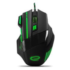 Esperanza ESPERANZA MOUSE WIRED. GAMING LED 7D OPT. USB WOLF GREEN
