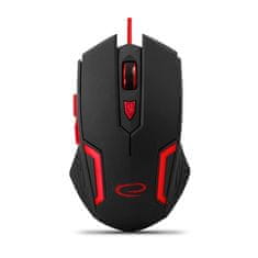 Esperanza ESPERANZA MOUSE WIRED. GAMING LED 6D OPT. USB BOREC RDEČA