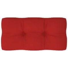 Vidaxl Blazina za kavč iz palet rdeča 80x40x12 cm