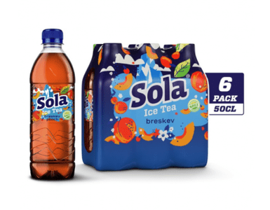 Sola ledeni čaj breskev, 6 x 0,5 l