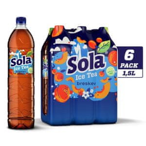 Sola ledeni čaj breskev, 6 x 1,5 l