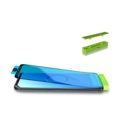 HURTEL Kaljeno steklo za zaslon z okvirjem Samsung Galaxy S21+ 5G 3D Edge Nano Flexi Glass črno