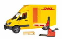 Zaparevrov Mercedes Sprinter s paletnim vozičkom, DHL, 1:16, Bruder