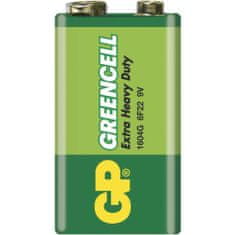 Zaparevrov Baterija 6F22 Greencell, 9 V, 1 kos, GP