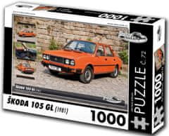 RETRO-AUTA© Puzzle št. 72 Škoda 105 GL (1981) 1000 kosov