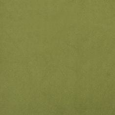 Vidaxl Podnožje, svetlo zeleno, 78x56x32 cm, oblazinjeno v žametu
